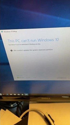 We couldn’t update the system reserved partition Window 10 upgrade