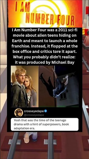 I Am Number Four was a 2011 sci-fi movie about alien teens hiding on Earth