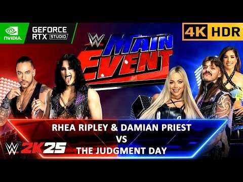 WWE 2K25 | RHEA RIPLEY & DAMIAN PRIEST vs LIV MORGAN & DOMINIK MYSTERIO | #wwe #wwe2k25 [4K60HDR]
