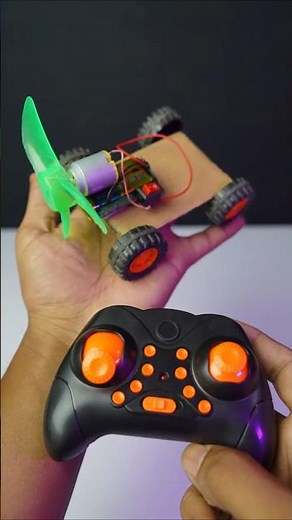 Air Powered Mini Car Using Fan | DIY 4 Wheel Car