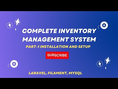 Part: I Inventory Management System In Laravel and Filament |Installation and Setup