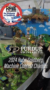 14 reactions | The 2024 Rube Goldberg Machine Contest was a huge success! Check out the winning entry from Purdue University, using a medieval theme to accomplish the task of putting toothpaste on a toothbrush | Purdue University Mechanical Engineering | Facebook