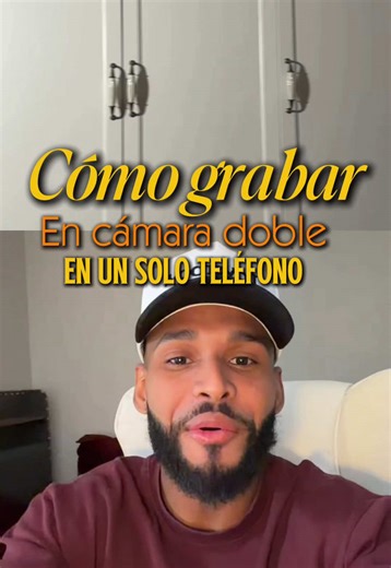 Cómo grabar con cámara frontal y trasera en TikTok