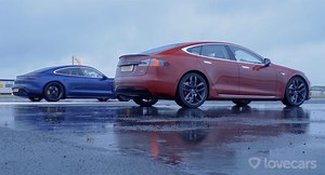 Tesla Model S P90D Vies With Porsche Taycan Turbo For Electric Saloon Supremacy | Carscoops