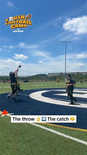 Out here making plays at Steelers Youth Football Camp!