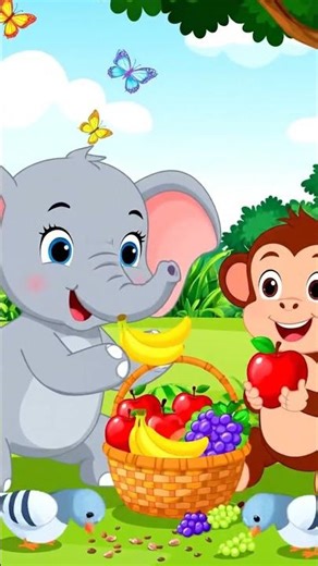 cartoon animal friends party