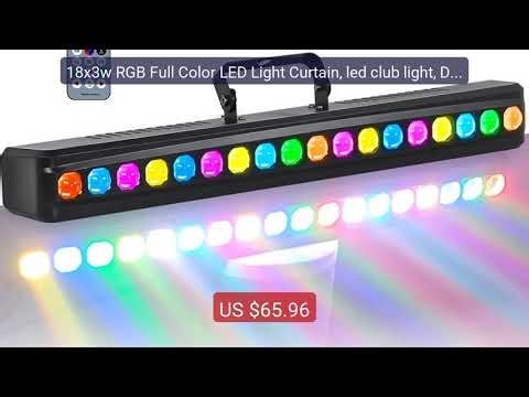 18x3w RGB Full Color LED Light Curtain, led club light, DMX Stage L... — Top Rated 2026 | Buy Now!