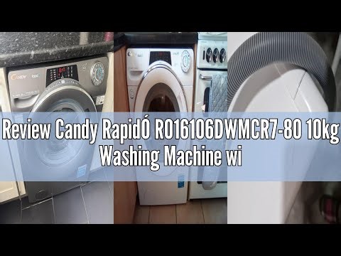 Review Candy RapidÓ RO16106DWMCR7-80 10kg Washing Machine with 1600 rpm - Graphite - A Rated