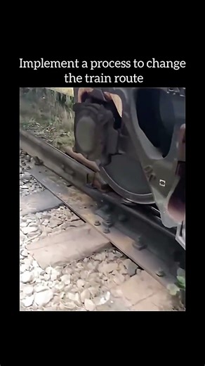 Changing a train route is a complex, multi-stage process