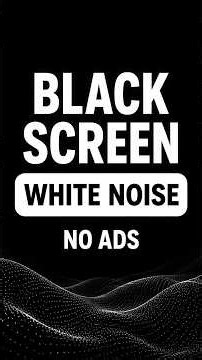 White Noise Black Screen | Sleep, Study, Focus & Relax