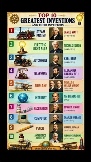 TOP 10 GREATEST INVENTIONS❤️🫰 GENERAL KNOWLEDGE 🤔