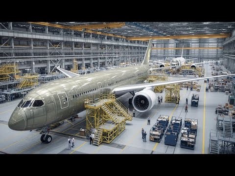 Inside Boeing 787 Class Factory: Aircraft Production Process Worth Millions Of Dollar (Full Process)