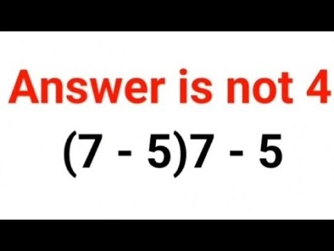 (7 - 5)7 - 5 The answer is not 4. Many got it wrong! Ukraine Math Test #math #percent #ukraine