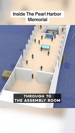 Inside the memorial of the USS Arizona in Pearl Harbor