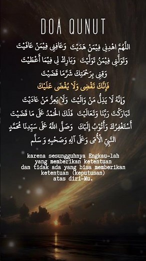 Doa Qunut #QuotesQuran #DoaQunut
