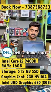 24K views · 62 reactions | Dell graphics laptop Dell 5401 Core i5 9400H 16gb 512gbvnvme ssd 2gb graphics 8gb intel hd gpu 14" touch screen Win 11 #sarvadnyacomputer #usedlaptop #importlaptops #secandlaptop #laptop #laptopmurah #computer #pc #asus #hp #lenovo #laptopgaming #gaming #laptopsecond #notebook #technology #dell #laptopbekas #laptops #acer #tech #windows #juallaptop #apple #macbook #samsung #iphone #laptopasus #laptoplifestyle | Satish Patil | Facebook