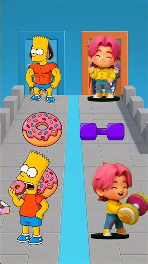 Jinu vs Simpsons! 413% #animation