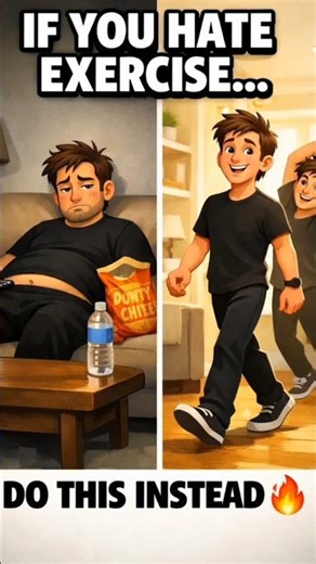 Hate Exercise? Do This Instead 😱 Stay Fit Without Workouts 💪 #fitness #healthtips