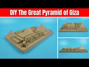 How to Make Pyramids Using Cardboard | DIY The Great Pyramid of Giza | Ancient Egypt Pyramid Project