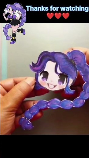 How to make Lily Love braids paper doll Rumi(POPPY PLAYTIME CHAPTER 5)#art#shorts#paperdiy