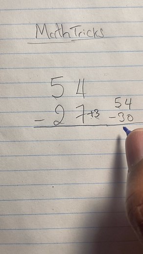 Simpler ways to subtract your numbers #subtraction #studentsuccess #math 😏 | Professor_1o1