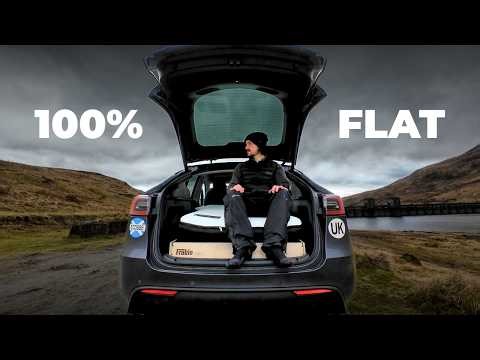 The Ultimate Tesla Bed? Testing a 100% Flat Car Camping Setup