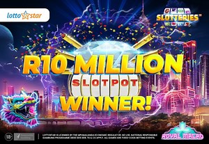 And we have a winner! LottoStar announces winner of R10 million SlotPot