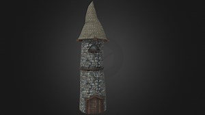 Medieval Fantasy Tower - Download Free 3D model by Joan LP (@joanlahots)