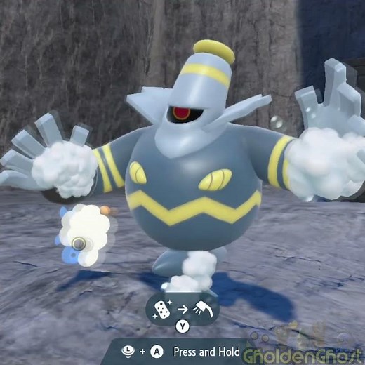 Dusknoir Washes his Hands & Tail 👻🤍#pokemon #dusknoir #pokemonscarletandviolet #goober #shinypokemon