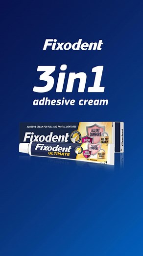 Use our best 3in1 Fixodent Ultimate denture adhesive for Life with More Bite! | Fixodent UK & Ireland | Facebook