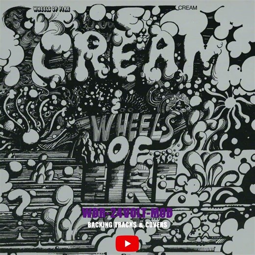 Cream - The White Room (Backing Track) No Vox No Guitar *CLIP* Full Video Attached
