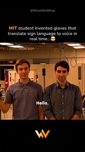 Money • Business • Mindset on Instagram: "In 2015, Two MIT students named Thomas and Nabid created smart gloves that turn sign language into spoken words in real time. The gloves, called SignAloud, have sensors that track hand movements. These movements are sent to a computer, which quickly translates them into speech. This invention helps deaf and hard-of-hearing people communicate more easily with those who don’t understand sign language. It’s a big step toward making communication more equal 