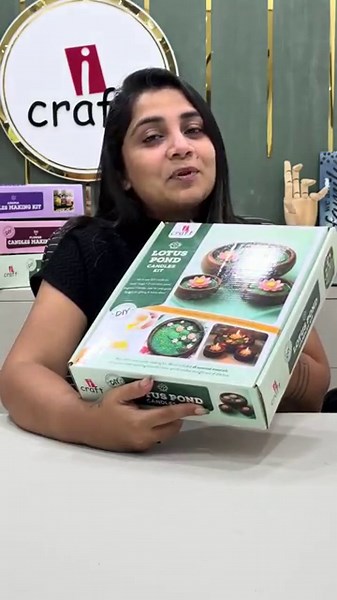 DIY Lotus Pond Candle Making Kit by iCraft Unboxing and tutorial