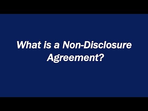 What is a Non-Disclosure Agreement (NDA)?