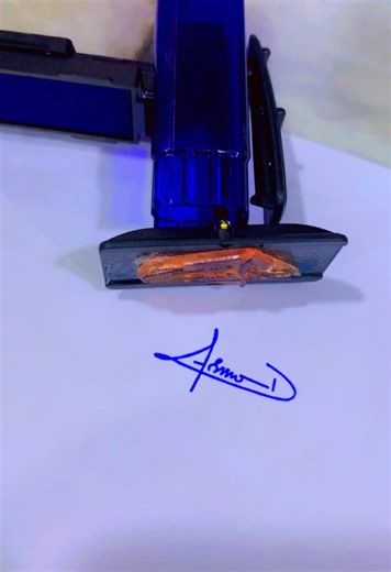 Asad bhai signature stamp #stampify #stamping #stampmaker #freedeliveryallpakistan🚚 #freedelivery