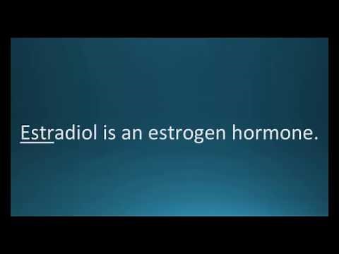 How to pronounce estradiol (Estraderm) (Memorizing Pharmacology Flashcard)