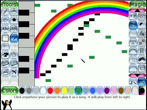 Tux Paint "Music" magic tool (WIP)