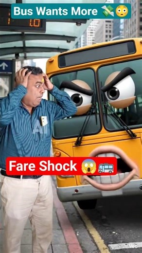 Bus Fare Shock 😱🚌 AI Hero Deepak vs Greedy Bus Money Drama 😂💸 #BusFare #PriceRise #Inflation 🚍📈 🥺
