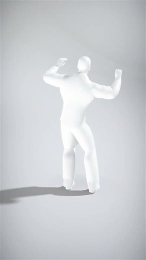 Casual Male Character in White Outfit - AI Rigged 3D Character