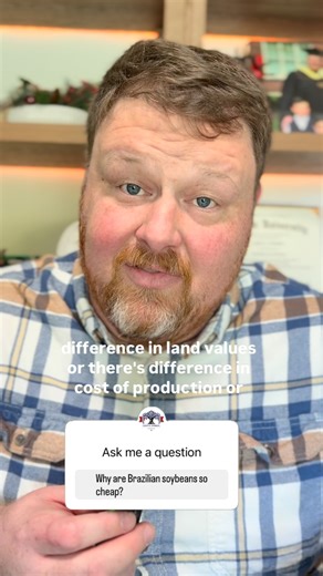 Santos Springs • Agricultural Consulting 🇺🇸🇧🇷 on Instagram: "Brazilian soybeans are cheap — but not because they’re profitable. The market buys from the most willing seller. Tight cash flow + limited storage = beans moving cheap. Cheap price ≠ healthy farmer. This story matters for every grain producer. 👉 Type “PLAN” to stay ahead of what’s driving prices."