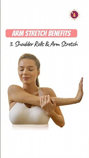 Tone Through Stretching | Relax & Strengthen 🧘‍♀️🪷💪 #yogastretch #shoulders #yogapose