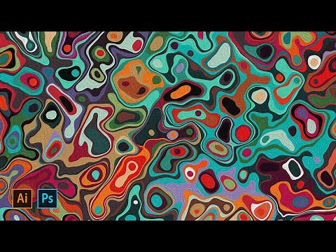 Abstract Liquid Background Part 1 | Photoshop & Illustrator Tutorial
