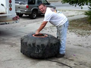 tire mounting with fire