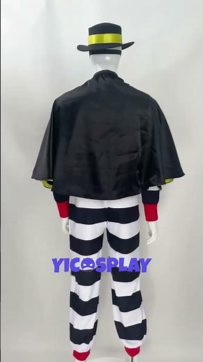 Yicosplay | Unboxing and Review: Hamburglar Halloween Costume for 2024