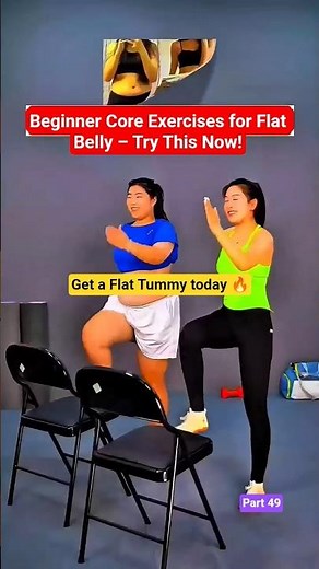 Super Easy Core Workout for Beginners – Flat Tummy Transformation #BeginnerWorkout #Shorts