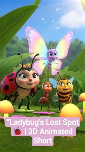 “Ladybug’s Lost Spot🐞 | 3D Animated Short
