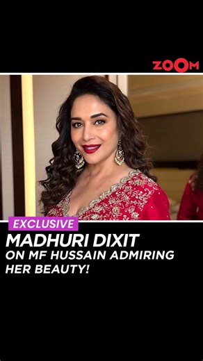 Zoom TV on Instagram: "In an exclusive conversation, Madhuri Dixit reflects on her deep bond with legendary artist M F Husain and recalls how his admiration for her work shaped her understanding of art. She shares a memorable exchange where Husain told her that interpretation belongs to the viewer, a thought that stayed with her as a performer. Madhuri also speaks about how his praise made her feel and why artists feel most at peace when they are creating, drawing a parallel between painting and