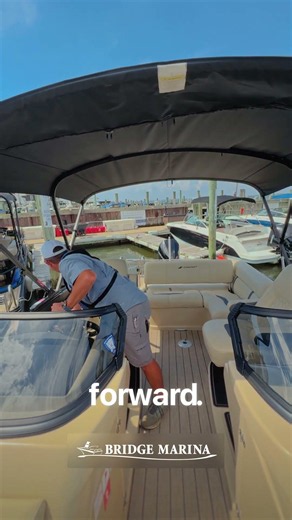 Backing a Pontoon into a Dock Slip: Bridge Marina Boating How-To #shorts