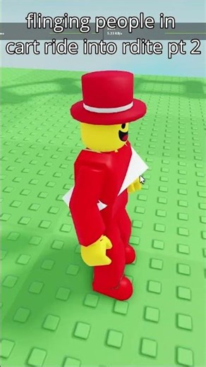 flinging people in cart ride into rdite pt 2 #roblox #gameplay #robloxmemes #robloxedits