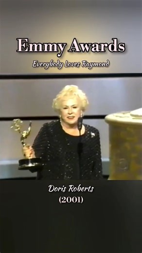 Everybody Loves Raymond~📺 on Instagram: "Doris Roberts wins 2001 Emmy Award for Supporting Actress in a Comedy Series. 🥰 #emmyawards Everybody Loves Raymond #RayRomano #RayBarone #PatriciaHeaton #DebraBarone #BradGarrett #RobertBarone #MonicaHoran #AmyMacDougall #MonicaHoranRosenthal #DorisRoberts #MarieBarone #PeterBoyle #FrankBarone #EveryLovesRaymond #elr #90stvshows #90stv #90stvshow #90snostalgia #90sfashion #90sthrowback #1990sfashion #nineties #the90s #thenineties #90ssitcom #lisakudrow